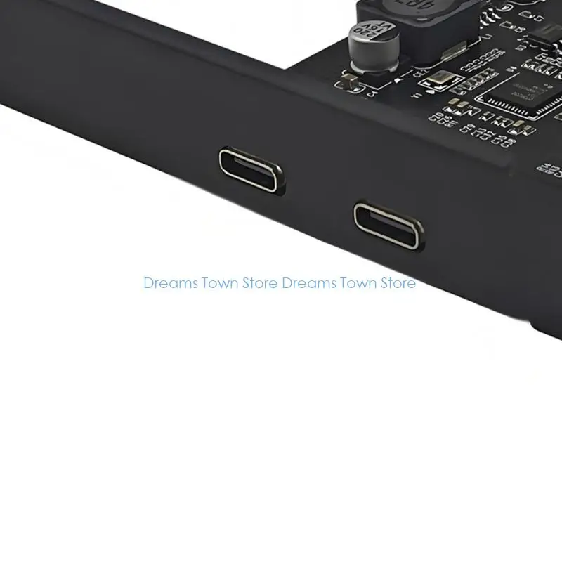 HX6A 5Gbps 이중 포트 USB 유형 C PCIe 어댑터 카드 연결 확장