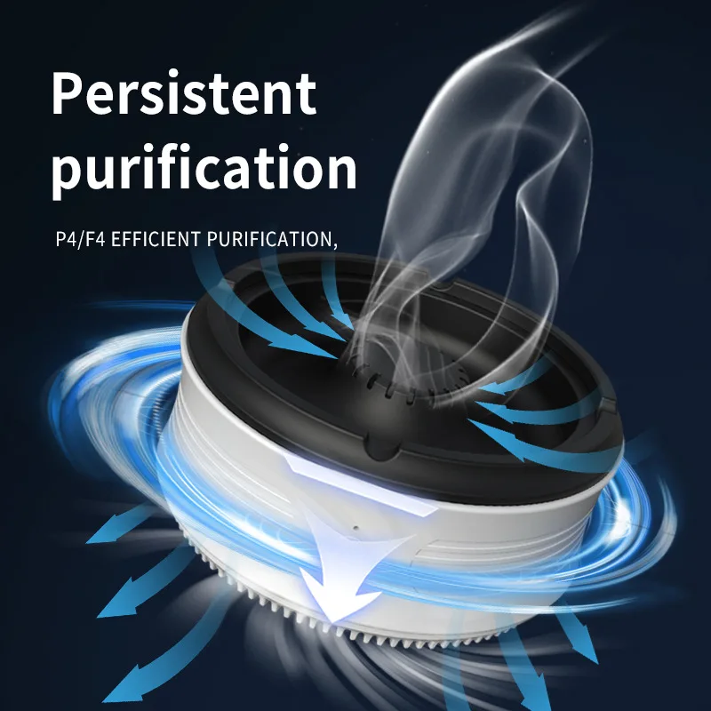 2 In 1 Electric Ashtray Air Purifier Type-C Charging Intelligent Sensing Purification Smoke Dustproof Ash Tray Cigarette Holder air purifier ashtray