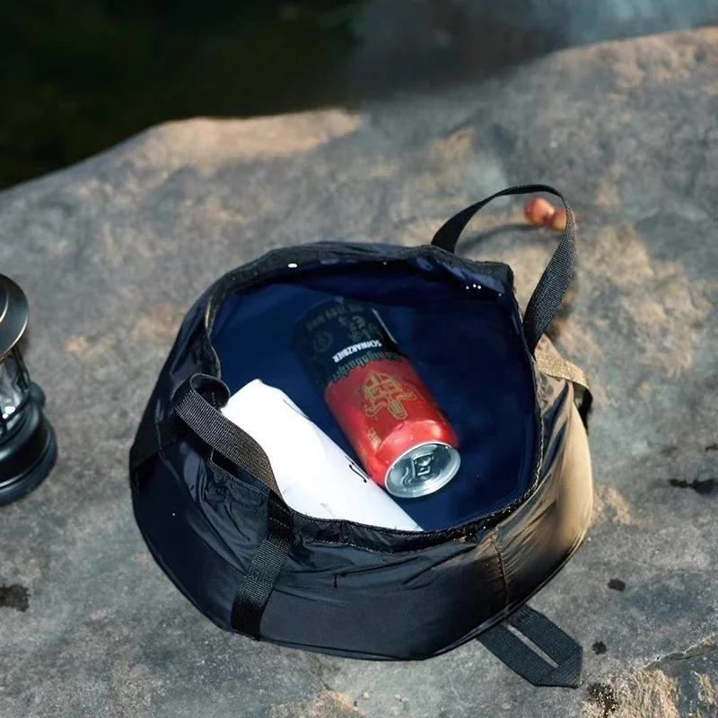 1PC 야외 여행 및 관광 제품 휴대용 보관 접이식 세면대 휴대용 접이식 물통 다기능 물통