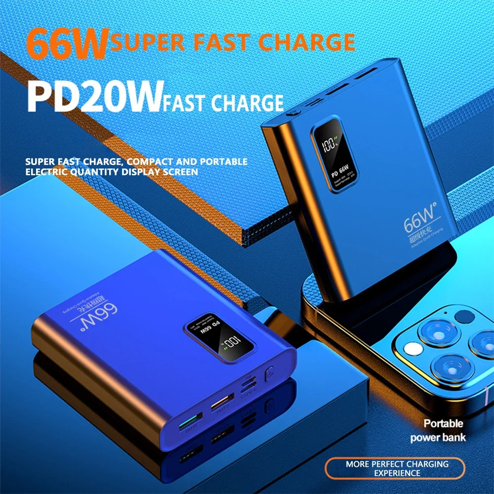 Power Bank 10000Mah Con 66W Pd Caricabatteria Portatile A Ricarica Rapida Power Bank Per Iphone 15 14 13 12 Pro Max Xiaomi
