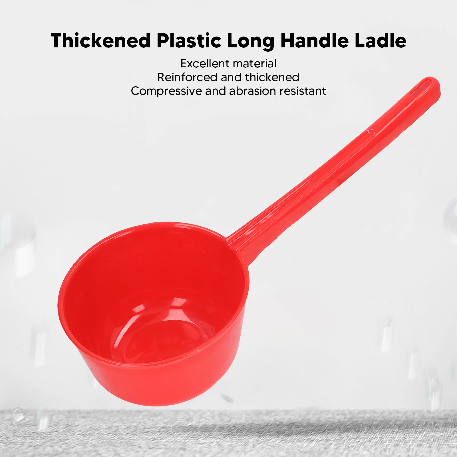 1Pc Water Scoop Thickened Plastic Long Handle Large Capacity Agricultural Water Ladle Scoop Dipper Garden Bathroom Kitchen