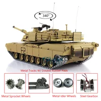 1/16 Heng Long 7.0 Upgraded M1A2 Abrams RTR RC Tank 3918 Metal Tracks W/ Rubbers TH17798-SMT4 1