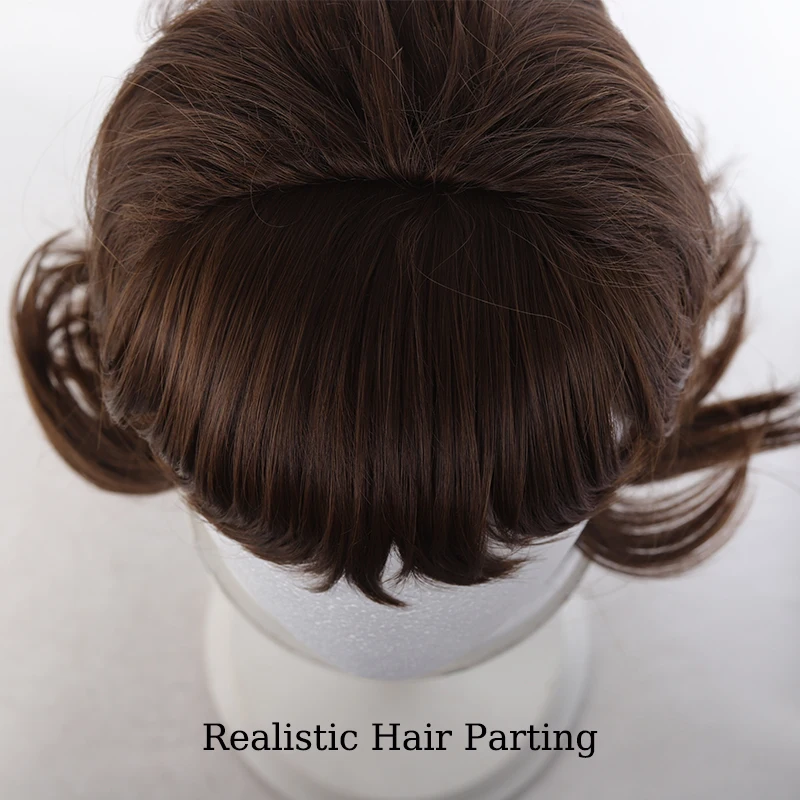 Synthetic Women Wigs Vintage Flip Bob Hair Wig 60s Hairstyle Up-Flipped Haircut with Blunt Hair Bangs for Wome Use Retro Wig