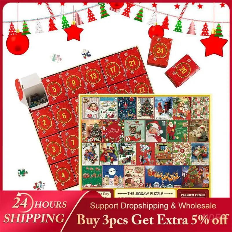 

1PCS Christmas Puzzle High Quality Suitable For All Ages Parent-child Interactive Toys Blind Box Puzzle Holiday Fun