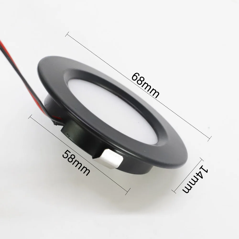 12V LED Downlight Interior Roof Spot Lights Dimmable RV Boat Kitchen Caravan Cupboard Showcase Kitchen Camper Van Ceiling Lamp