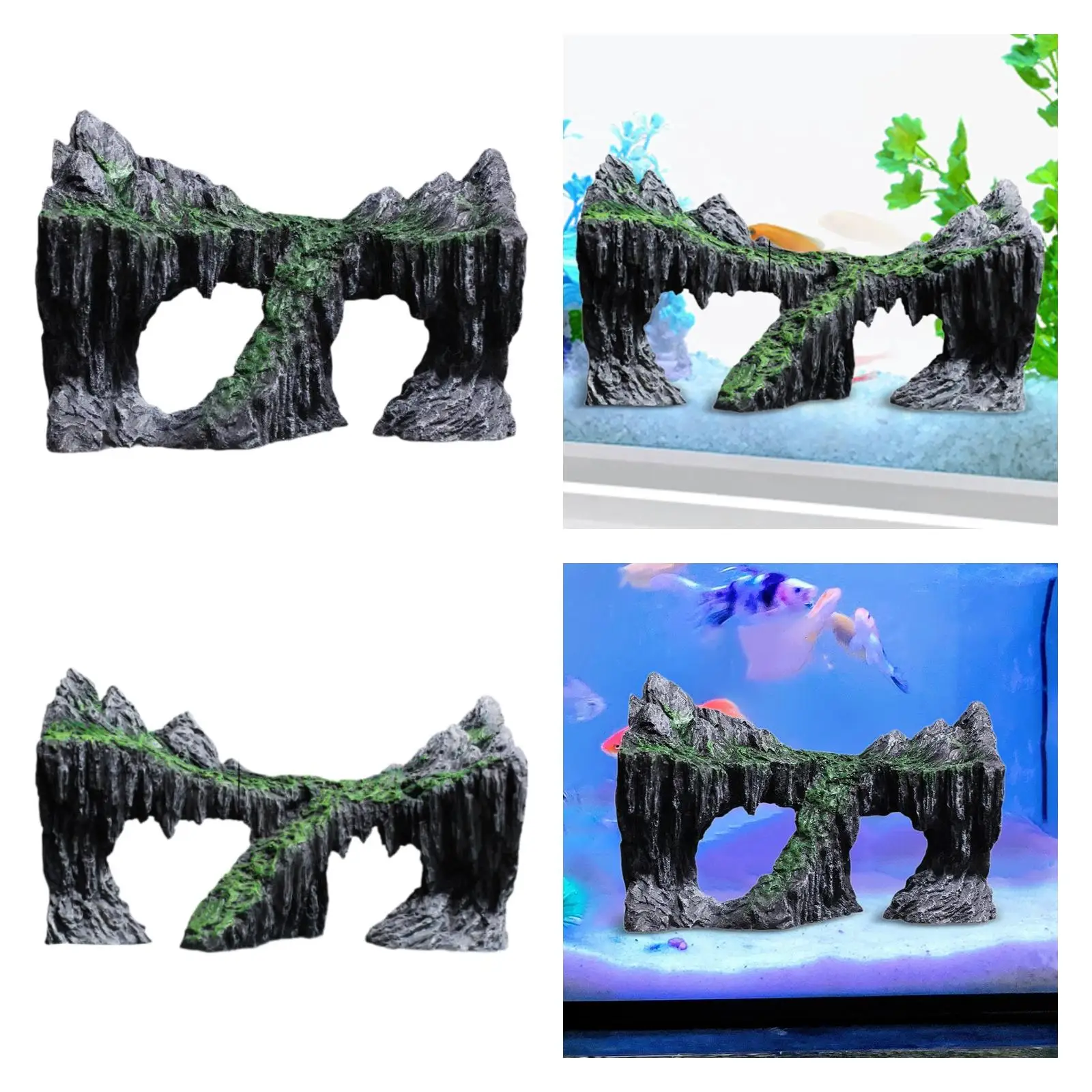 Fish Tank Rockery Cave Statue Resin Fish Tank Accessories Aquarium Decoration for Reptile Shrimp Turtle Betta Cichlid Small Fish Fish Tank Rockery Cave Statue Resin Fish Tank Accessories Aquarium Decoration for Reptile Shrimp Turtle Betta Cichlid Small Fish