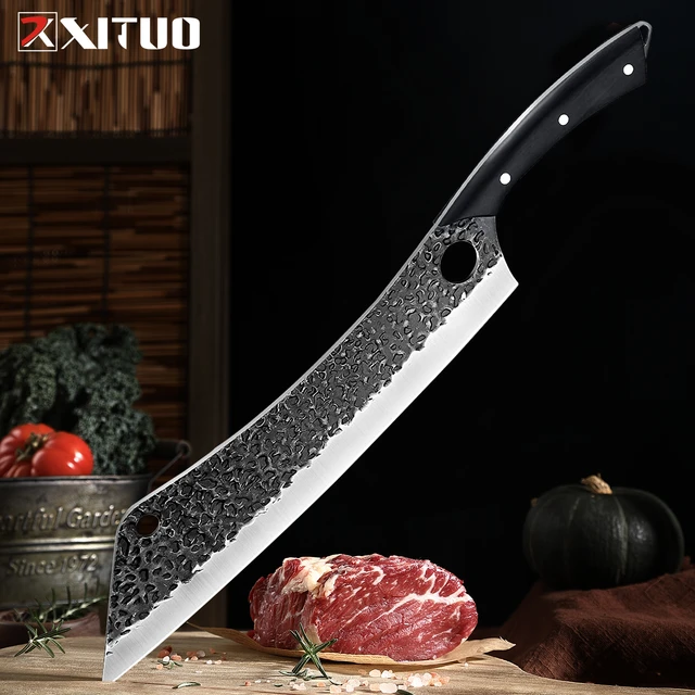 Damascus Steel Breaking Knife Butcher Knife Japanese VG10 Super Steel Full  Tang & Razor Sharp Kitchen Knife for Meat hams - AliExpress