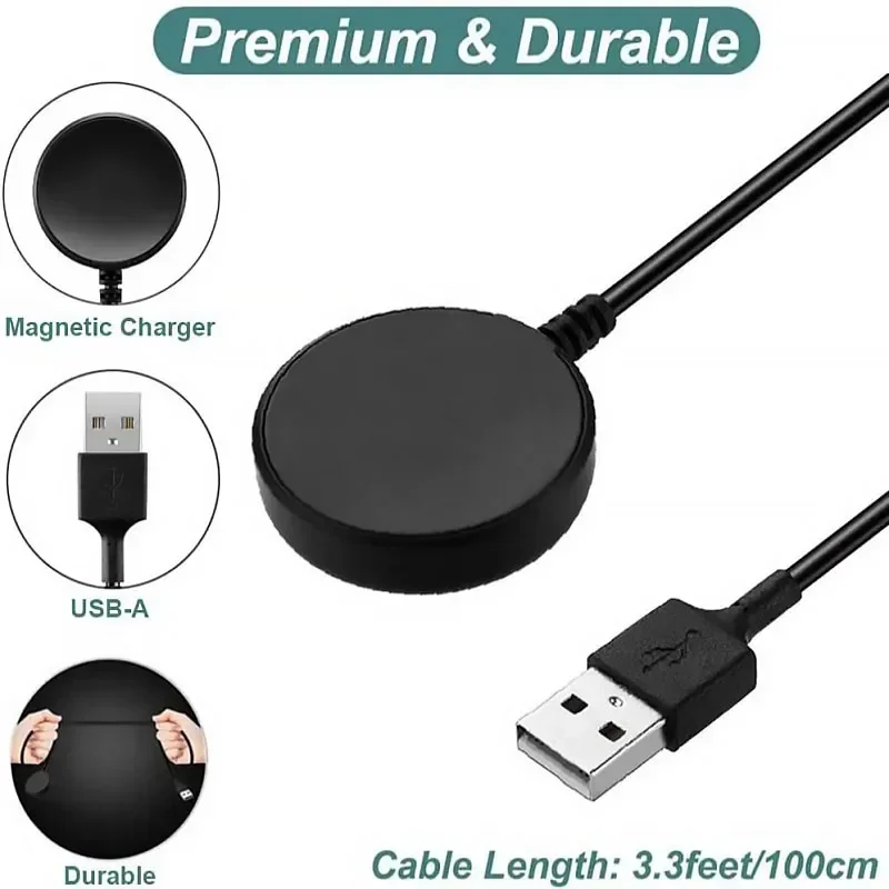 Watch Charger Magnetic Watch Wireless Charger Portable USB Cable Fast Charging Dock Station For Samsung Galaxy Watch 8 7 6 5pro 5 4 3 Active 2