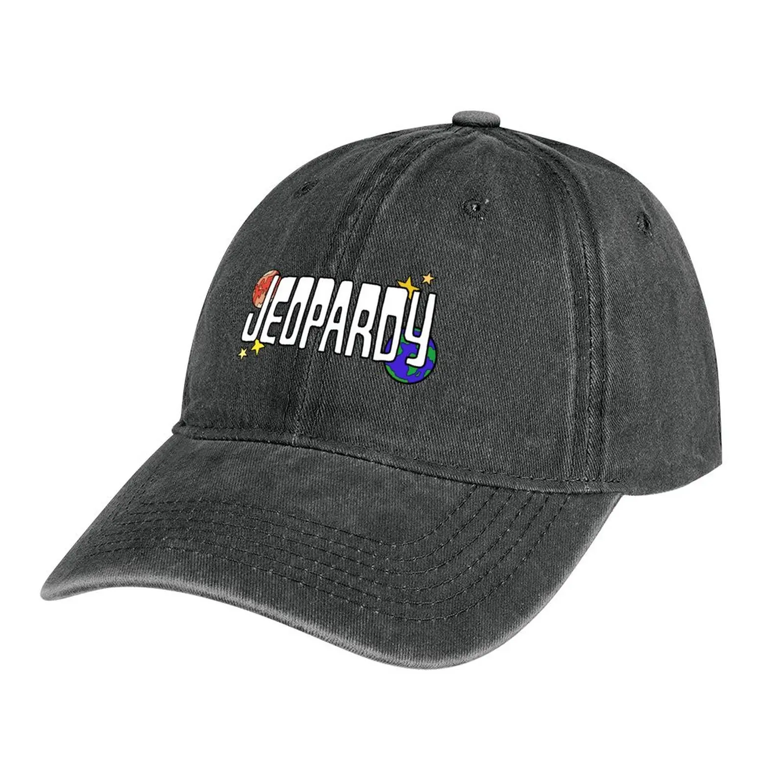 

Jeopardy Quiz Show Art Cowboy Hat Military Cap Man birthday Women's Hats 2024 Men's