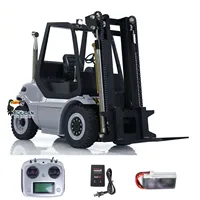 RTR LESU 1/14 Scale RC Hydraulic Forklift Metal Remote Control Fork Lift Truck Car Model with Sound Light Set Battery THZH1899 1