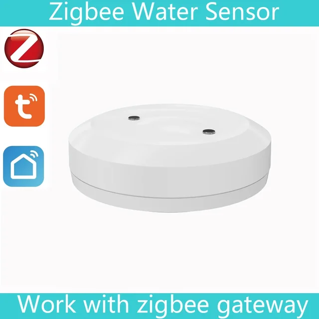 Tuya Zigbee 2mqtt Water Immersion Sensor Smart Life Leakage Sensor Water Linkage Alarm App Remote Monitoring Water Leak Detector 4