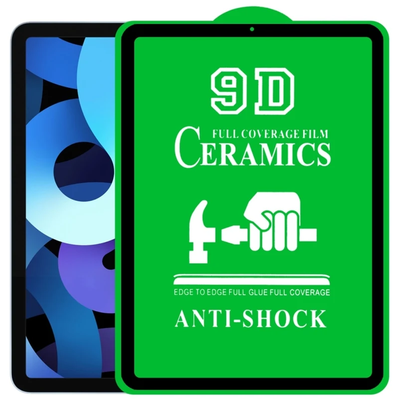Pellicola Ceramica Per Tablet Con Colla A Schermo Intero 9D Per Ipad Mini 6 / Ipad 10.2 2020 2021 / Ipad Air 2 9.7 / Ipad Pro 11 / Ipad Pro 12.9