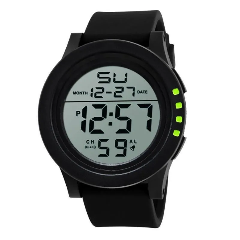 Men's Electronic Watch, Fashionable Large Dial Multi-functional Sports Electronic Watch