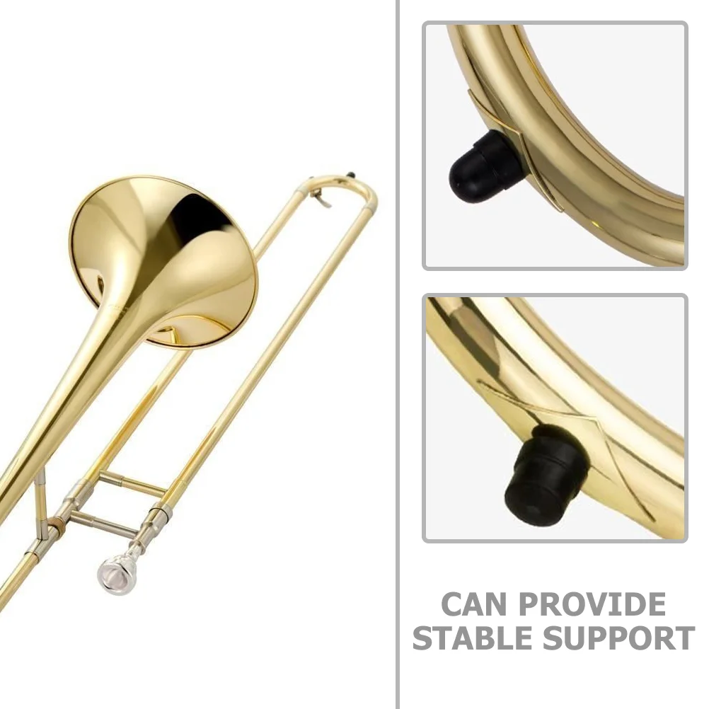 5 Pcs Trombone Trumpet End Covers Rubber Stopper Caps Supplies Feet Finger Buttons Tips trombone accessory