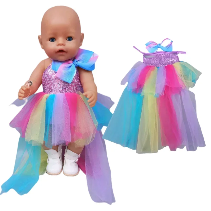 17 Inch Baby Doll Sun Protection Clothes for 18 Inch American Generation Girl Doll Leisure Outfits
