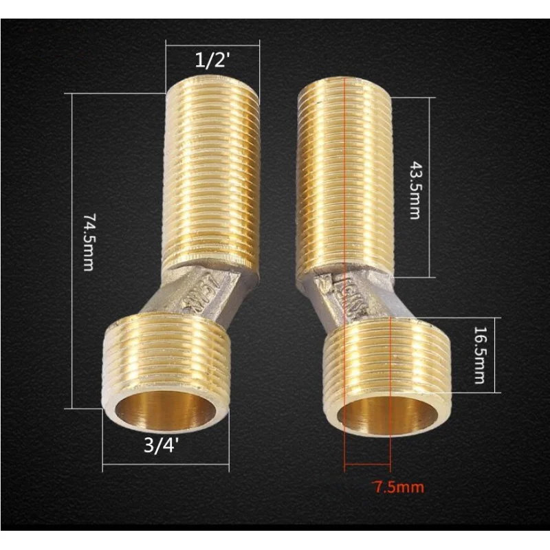 Shower Faucet Install Parts brass material bathtub wall supply line for bathroom bathtub faucet wall mounted faucet accessories