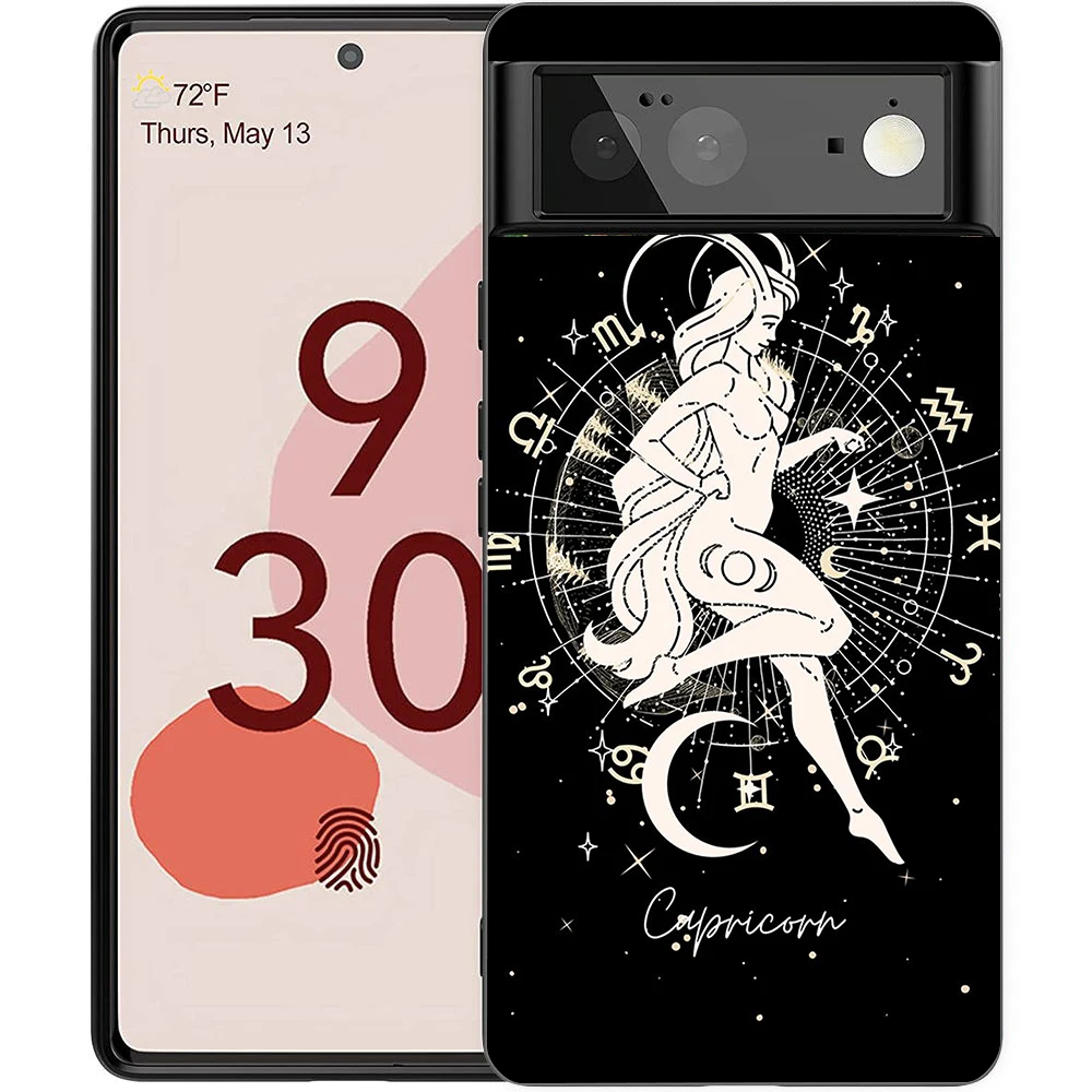 Zodiac-Themed Shockproof Silicone Phone Case Cover