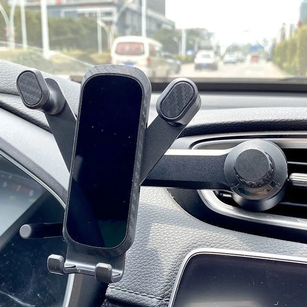 

Car Phone Holder Auto Air Outlet Mount 360 Rotatable Anti-shock Mobile Phone Stand Hook Clip Bracket for Xiaomi Huawei IPhone 12