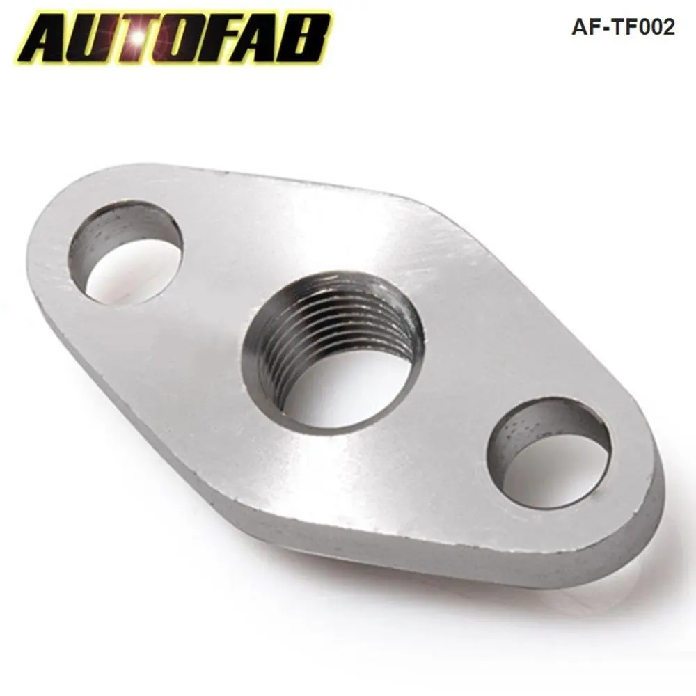 1/4 NPT Female Aluminum Oil Drain Turbo Flange T3 T4 T04 GT40 GT55 AF-TF002
