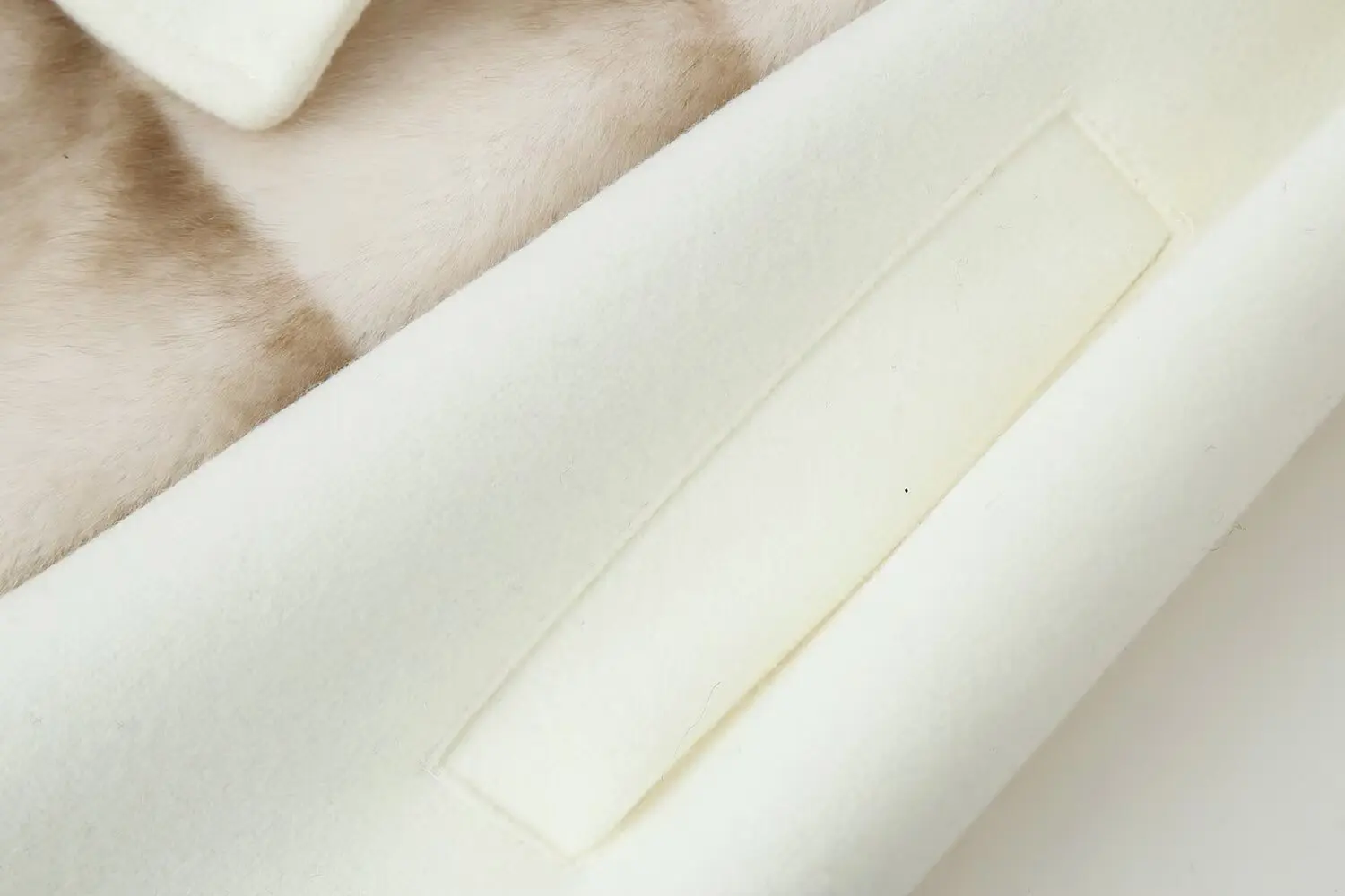 Women Elegant Faux Fur Lace Up Overcoat Female Full Sleeve With Belted Lapel Woolen Coat Lady Jacket Autumn Winter Warm Outwear