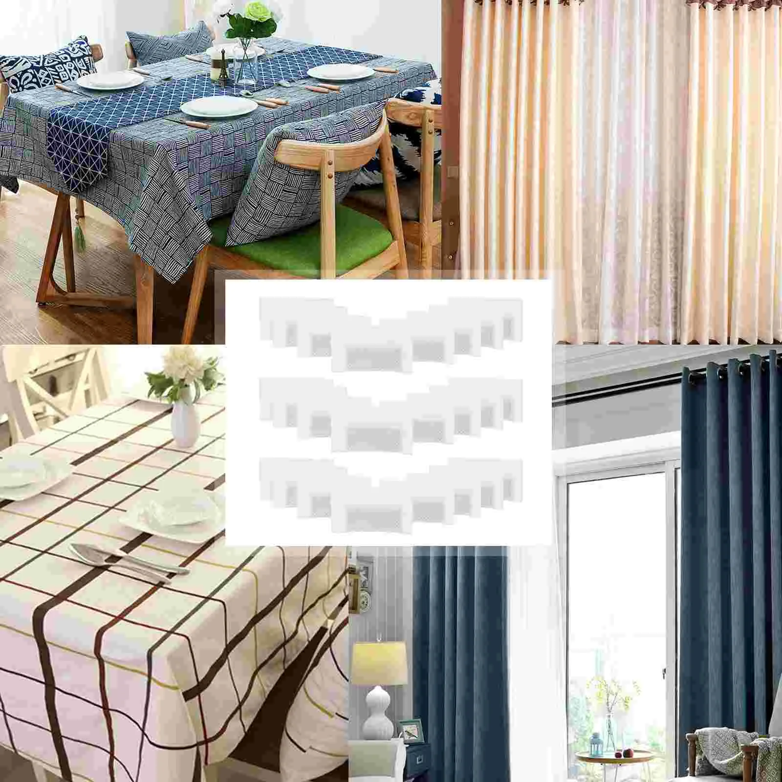 50 Pcs Curtain Weight Window Drapery Weights Weighted Block Bottom Leads Floor Household 3