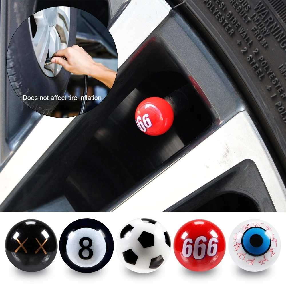 Tire valve cap 4Pcs universal car tire valve cap wheel dust cover for car truck SUV motorcycle bike styling valve stem caps accessories