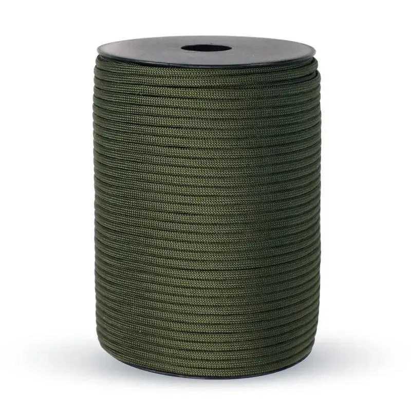 Paracord 4mm 9 Trecce 100m - Militare 650 Libbre Per Tende, Sopravvivenza, Fai Da Te
