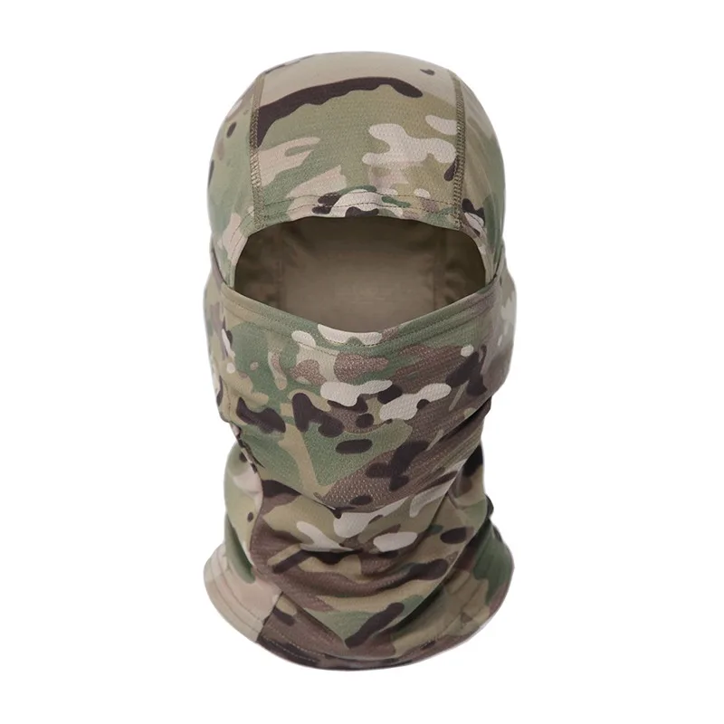 Kuum müük täisnäoga taktikaline kamuflaaž Balaclava mask suusatamine jalgrattasõit jahindus sall mitmekammiline müts meeste peakate_voghion.com