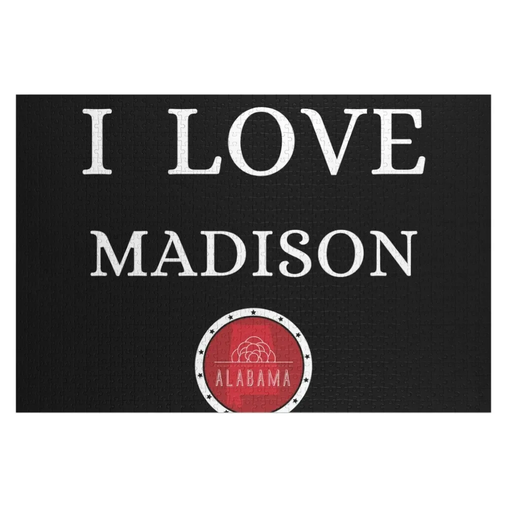 

I LOVE MADISON Alabam county United state of america Jigsaw Puzzle Toys For Children Personalised Toys Puzzle