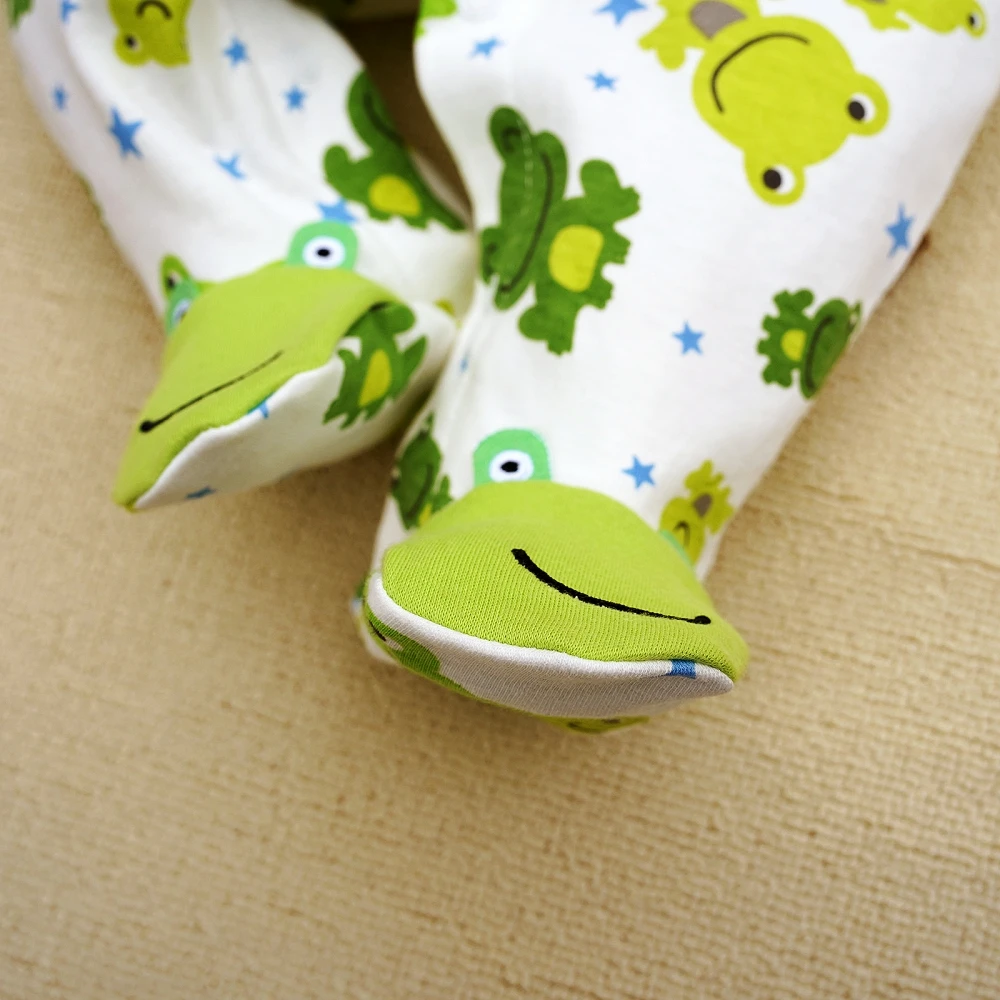 Autumn Newborn Baby Romper Boys Girls clothes Cartoon frog print Long Sleeve Infant Bodysuit Toddler Jumpsuit baby outwear 3-12M 6