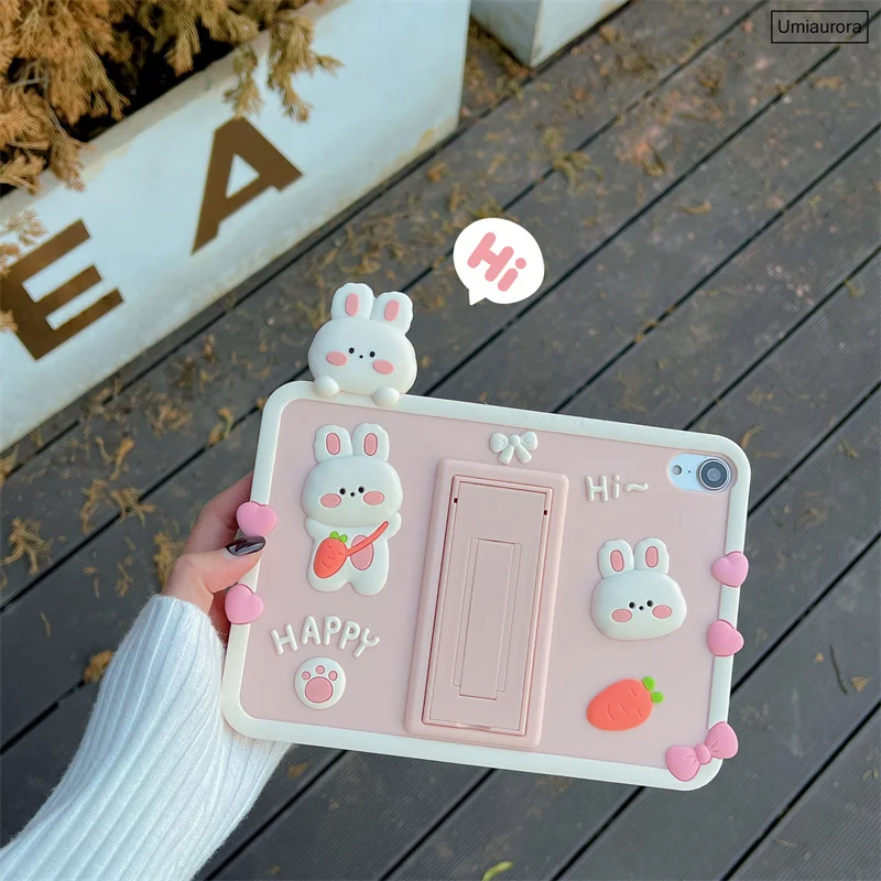 Capa Protetora dos Desenhos Animados para Ipad Tablet Stand Case para Crianças Ipad Mini 9.7 7th 8th 9th 10.2 10th Gen Air 109 Pro 11 - Imagem 3