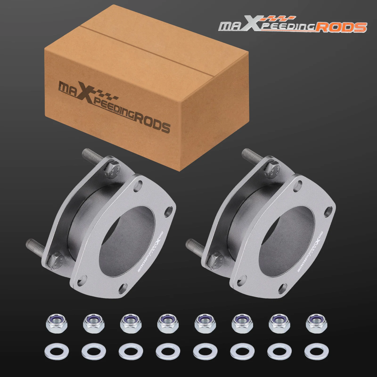 

MaXpeedingrods, 2 дюйма, Комплект переднего выравнивающего подъемника для Jeep Commander XK 2006-2010, сталь