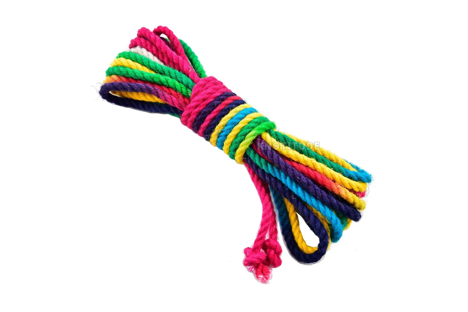 Variegated 6mm Rainbow Jute Rope SM Play Rope high quality Jute yarn 10 ...