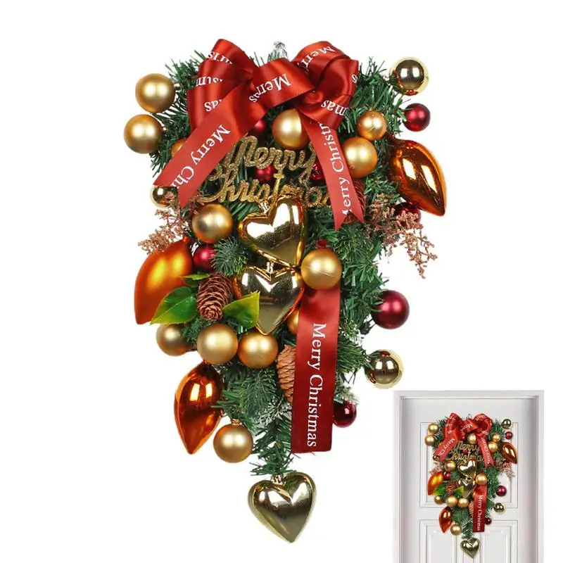

Christmas Berry Swag Xmas Floral Swag Tree Wall Hanging Decor Plastic Decorations Upside Down Christmas Tree Christmas Swag