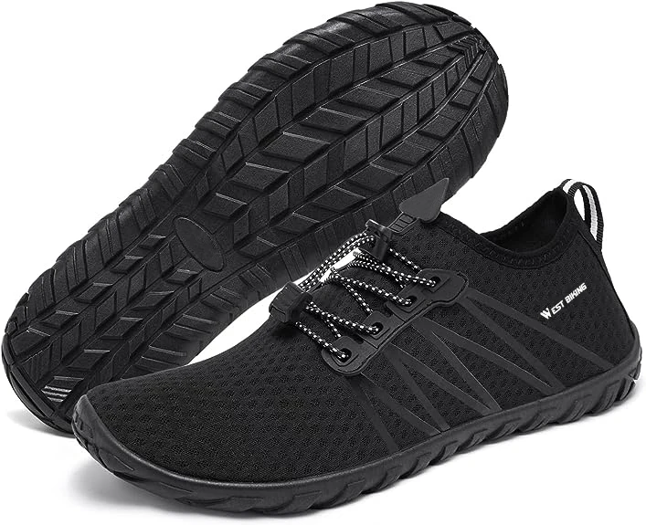 

Мужские дышащие удобные уличные кроссовки WEST BIKING Shoes для бега, черные, размер 13