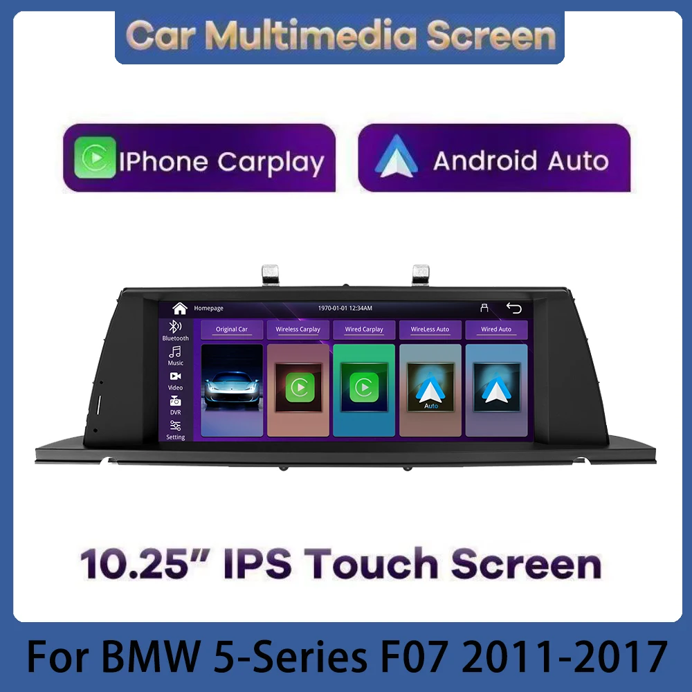 

10.25 2Din Car Radio For BMW 5 Series F07 Wireless Carplay Android Auto Car Multimedia Screen GPS Navigation Stereo Screen