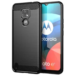 Shockproof Soft Silicone Protective Phone Case - Black for Moto G 5G Plus (Black)