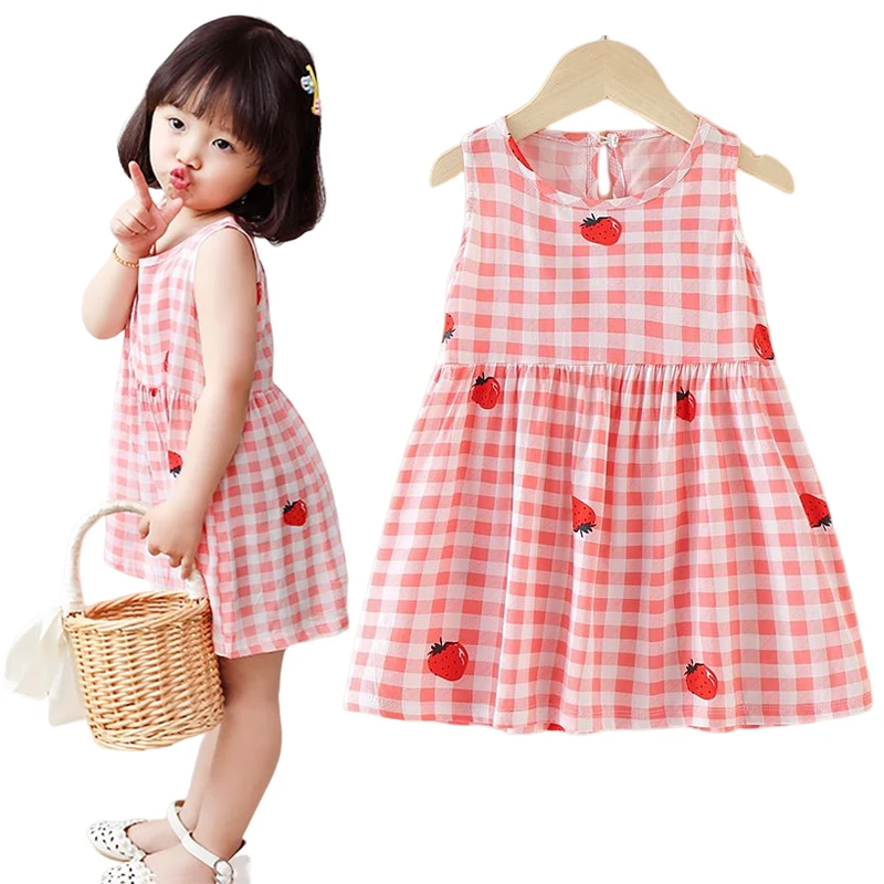 

Детские летние повседневные платья для маленьких девочек без рукавов с цветочным принтом, хлопковое и льняное цветочное ТРАПЕЦИЕВИДНОЕ ПЛАТЬЕ для пляжа