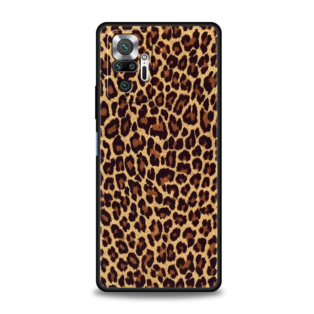 Tiger Leopard Print Floral Phone Case Cover