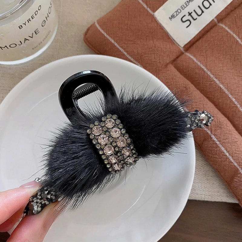 Koreanische Fairycore Glitzer Flauschige Haarspange - Süße Klammer für Hochsteckfrisuren, Vielseitiges Tägliches Haaraccessoire – Detail 8