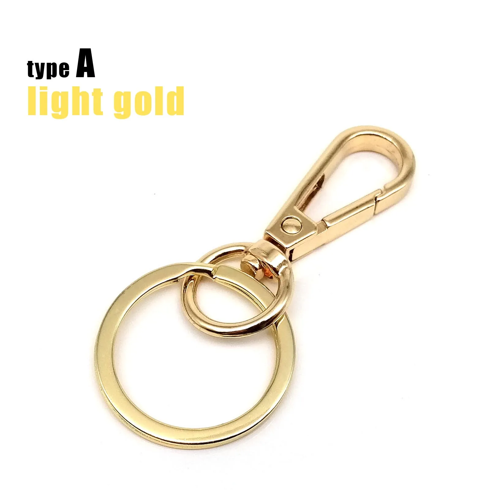 125mm Inner Keyring With Lobster Swivel Clasp Key Hook Chain Keychain Hook  Keyring Clasp Charms Keychain Jewelry Making Finding 