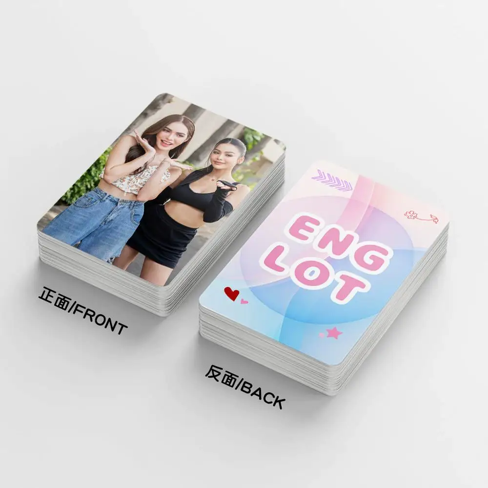 30개/세트 홀로그램 태국 미인 대회 스타 로모 카드 - 엔가 & 샬롯 아이돌 엔글롯 포토 팬 선물