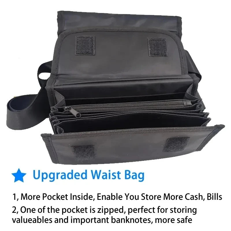 Creative Portable Coin Storage Multi Pockets Euro Wallet Waist Bag 8 Slots Euro Coin Holder Cash Money Bill Safe Fanny Pack 4