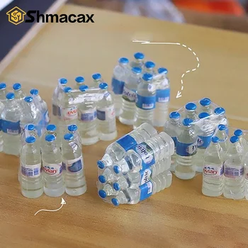 1:12 Resin Mini Simulation Mineral Water Bottle Model Doll House Miniature Kids Gift Toys Home Decoration Accessories 1