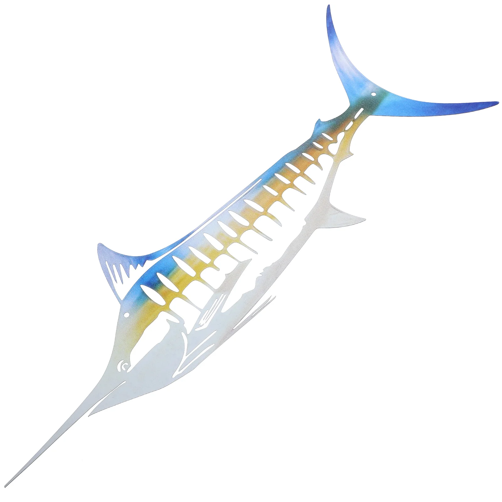 

Stainless Steel Pendant Hanging Ornament Fish Wall Decoration Sculpture Crafts Metal Animal