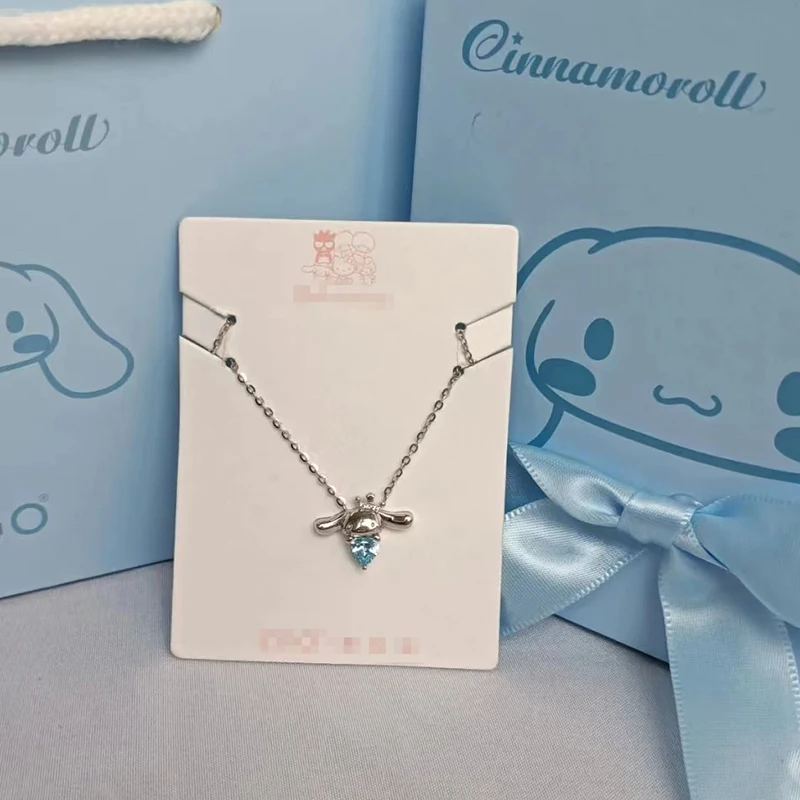 

Cartoon Sanrio Necklace Cinnamoroll Accessories Cute Beauty Kawaii Anime Jewelry Decoration Collarbone Chains Toys for Girl Gift