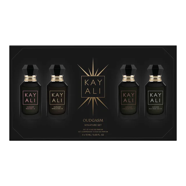KAYALI Oudgasm Édition Limitée Coffret Mini Parfums 40ml Unisexe Oud Vanille Rose Chocolat Musc Luxe Superposition Eau de Parfum 1