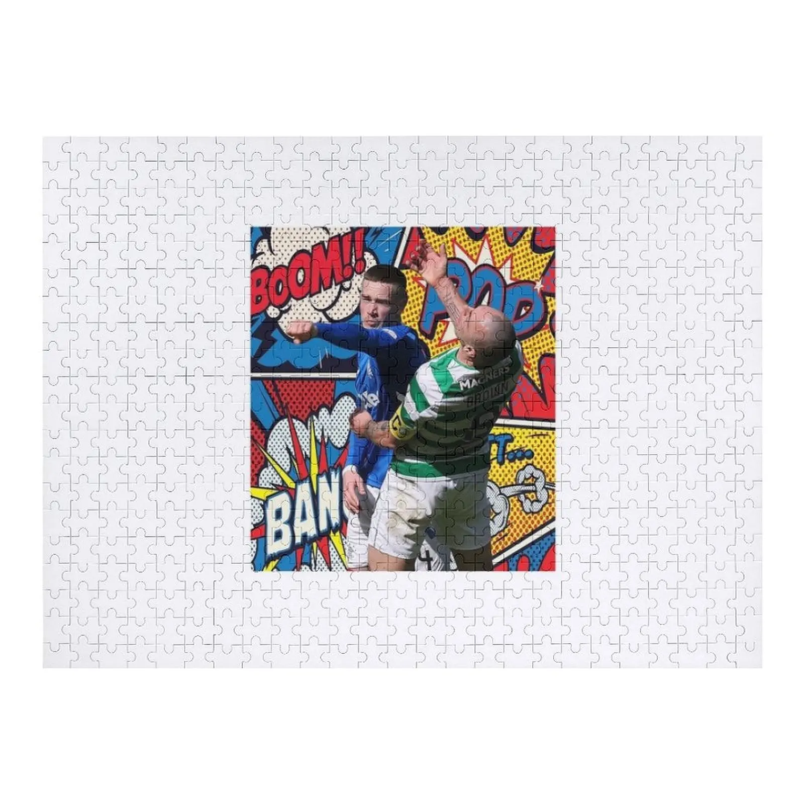 

Scotland Football glasgow Rangers Artwork Jigsaw Puzzle Customizable Gift Game Children Custom With Photo Puzzle