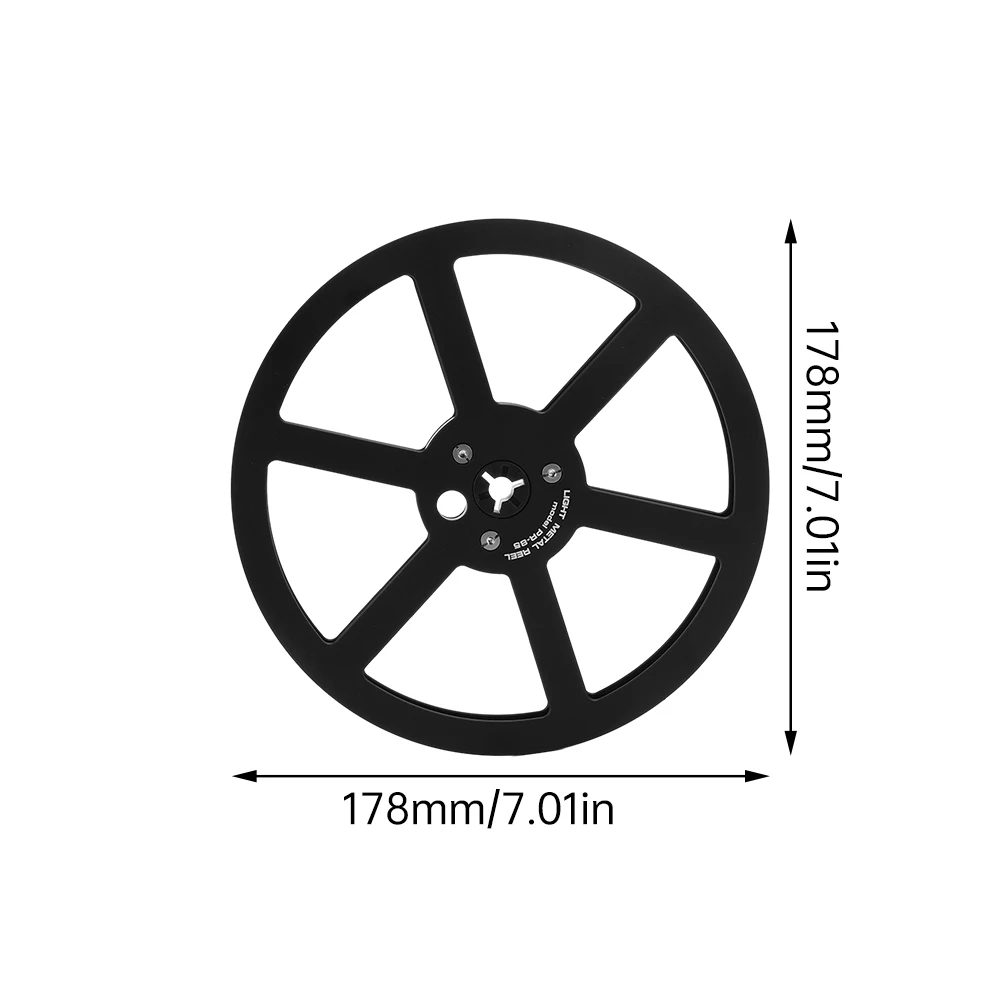 Reel to Reel Recorder Accessory 7 In Takeup Empty Aluminum Alloy Take Up to Tape Tray Tape Width 1/4 In