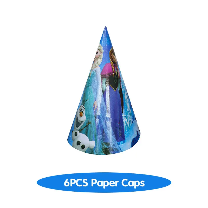thumbnail image 1 of Decoraciones para fiestas de cumpleaños de Disney Frozen, vajilla, vasos de papel, platos y globos de color rosa y azul de la princesa Elsa para bebés y niños, 1 of 5
